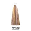 Fashion Style 2024 Summer New Arrival Women's Tie-Dye Hanging Collar Pleated Mid-Length Dress 3666096