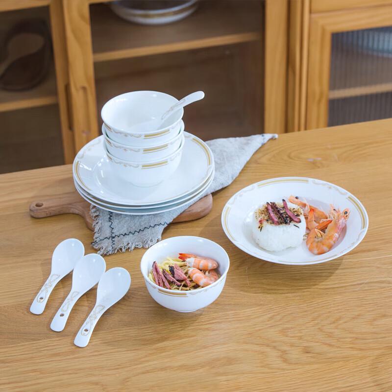 Royalstar Porcelain Charm Sixteen-Piece Dinnerware Set