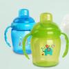 Чашка-непроливайка, 225 мл, мультяшный дизайн, двойные ручки, пищевые материалы, детская бутылочка-непроливайка для путешествий