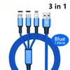 USB Cable for Fast Charging of A Universal Multifunctional Cable 3 In 1 for Samsung Cell Phone Type C