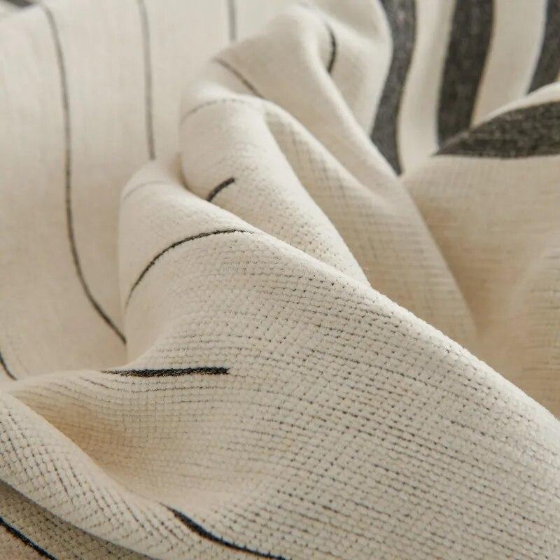 Европейское полосатое полотенце для дивана, толстая ткань, синель, жаккард, универсальный чехол для дивана с кисточками, противоскользящее цельное полотенце на спинку