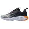 Li Ning Удобные износостойкие дышащие низкие беговые кроссовки мужские Серый Черный ARST067-2