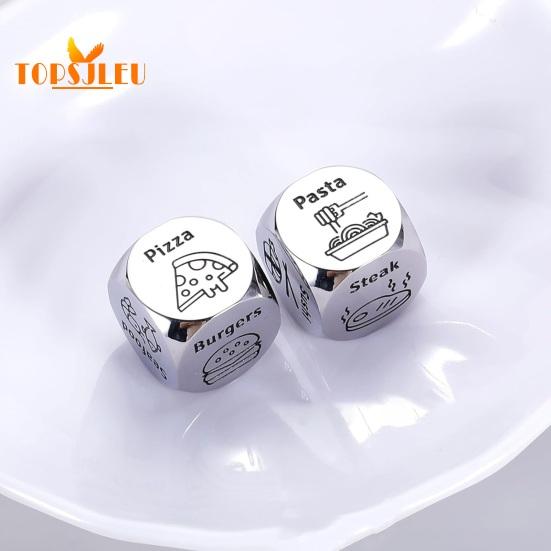 Кубик для принятия решений в кино, нержавеющий легкий портативный металлический кубик для принятия решений, украшение на годовщину, подарок на День святого Валентина