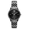 AR1478 Ladies Ceramica Black Crystal Watch
