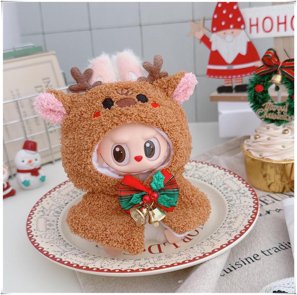 10cm & 15cm Labubu Doll Christmas Outfit: Tree Shawl and Hat