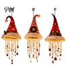 Christmas Home Decor Hat Hanging Lantern, Glowing Santa Cap Decorative Light with LED String Indoor Outdoor Xmas And Pendants, Pendant Lighting