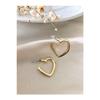 Женские серебряные серьги-сердечки, бижутерные серьги, серьги-сердечки