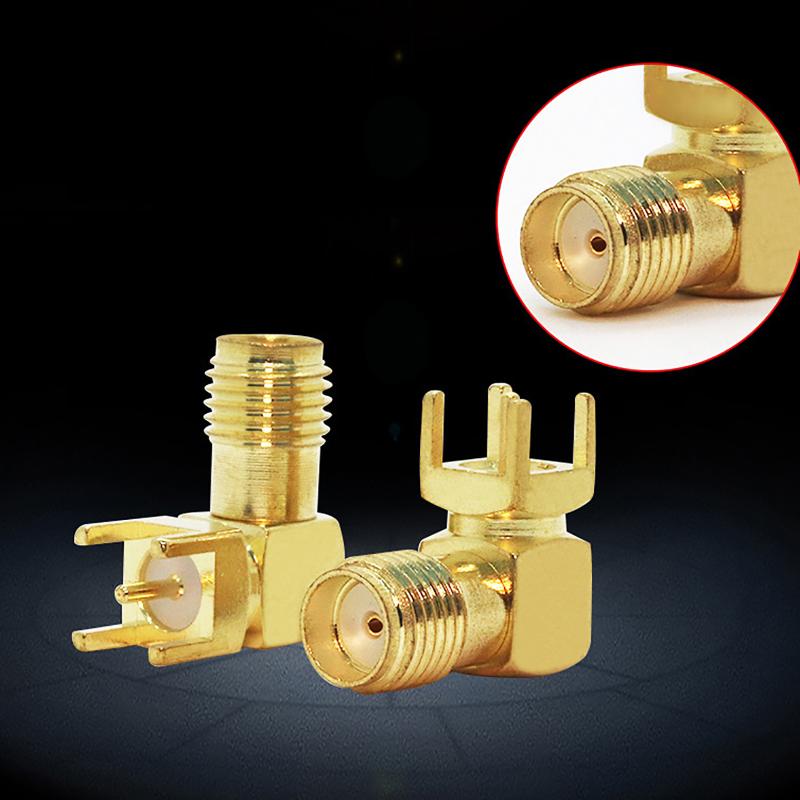 10/20Pcs Sma-Kwe Angled Sma Rf Connector Socket 90-Degree Angled Four-Pin Sma Female Connector W External Thread Internal Bore