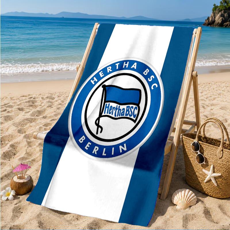 Пляжное полотенце Hertha BSC Berlin, Быстросохнущее, Легко ухаживать, Подходит как для занятий фитнесом, так и для пляжного отдыха, Спортивный незаменимый аксессуар