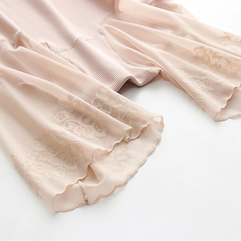 Женское сексуальное нижнее белье до бедра, защитные брюки, шорты, кружево под юбкой, против натирания