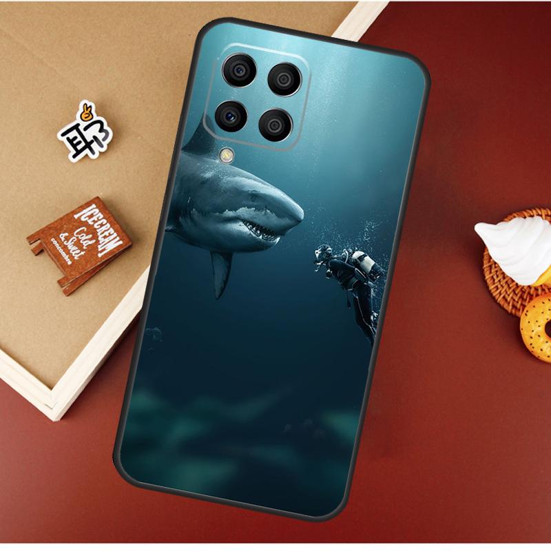 Чехол с акулой и косаткой для Samsung Galaxy M51 M31 M21 M11 M16 M36 M56 M53 M12 M32 M52 M15 M35 M55 M14 M34 M54