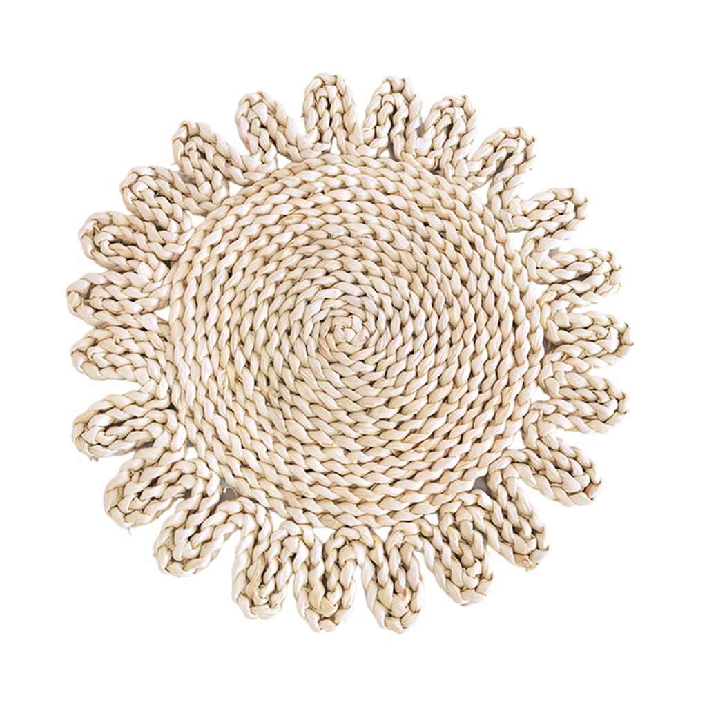 Винтажные настенные украшения из травы Красивые плетеные настенные украшения Ручной работы Круглые подвески-орнаменты из плетеной травы