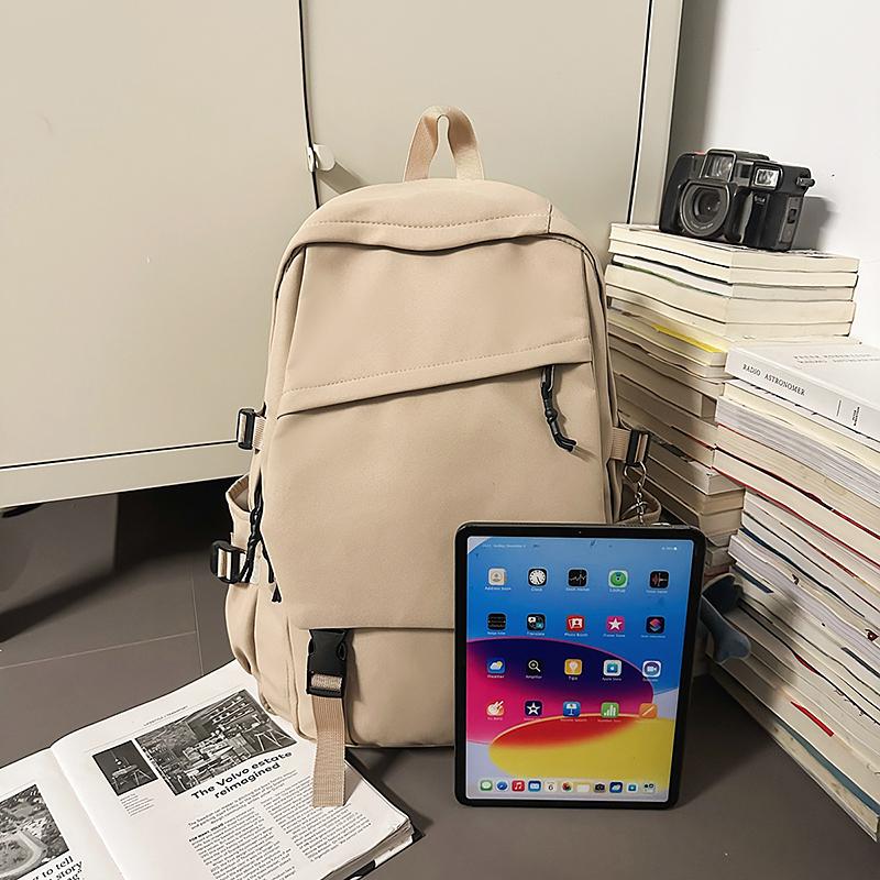 Студенческий школьный рюкзак для пары, однотонный рюкзак, легкий рюкзак большой вместимости