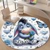 Personalized E-Eeyore Round Chair Office Rug - Perfect for Mat, Office Chair & More - Ideal Gift for Birthdays and Holidays
