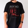 Психологическая футболка, Футболка с силуэтом мотеля Бейтса, Мужская футболка, Всесезонная унисекс хлопковая повседневная модная уличная одежда