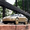 1/32 Tesla CyberCab Роботакси Сплав Беспилотное Такси Модель Машины Литой Металл Автомобиль Новой Энергии Модель Транспортных Средств Звук и Свет Детская Игрушка Подарок