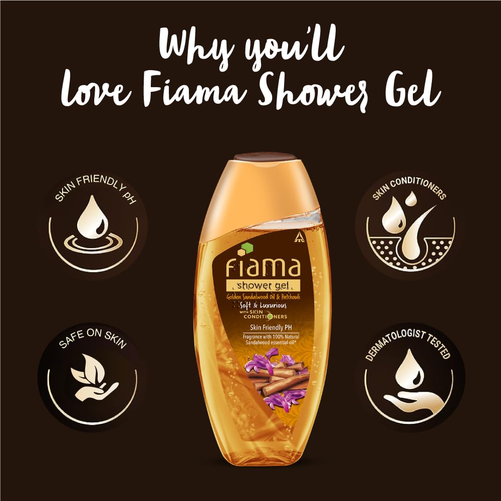 Fiama Shower Gel Golden Sandalwood Oil & Patchouli 250ml