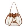 New Small Bucket Bag Underarm Color Contrast Bag Drawstring Crossbody Small Bag Women's Handheld Shoulder Bags