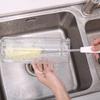 Многофункциональная кухонная стеклянная бутылка для воды, щетка для чистки чашек, инструмент для чистки кастрюль с длинной ручкой