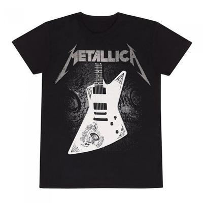Metallica Футболка унисекс для взрослых Papa Het с гитарой