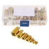 Self Tapping Insert Thread    Tool Nut Inserts with Great Strength and Stability for Metal and Plastics Processing Industry 50Pcs Brass Inserts C