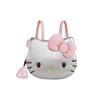 Red Cat Bow Cartoon Cute Backpack Student Leisure Bag For Use Daily