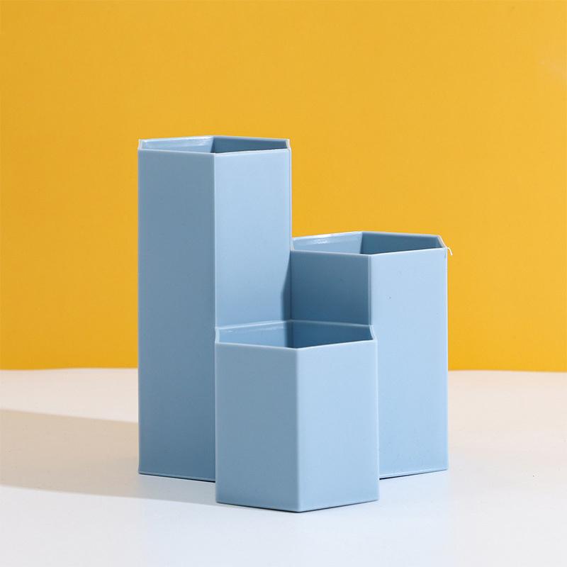 Spacious Desk Pen Holder Pencil Makeup Storage Box Desktop Organizer Stand Case School Office Stationery Desk Kit