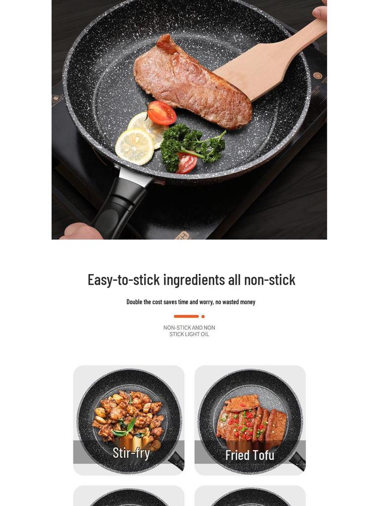 Maifan Stone Non-Stick Frying Pan for All Stovetops – Ideal for Pancakes and Gyoza