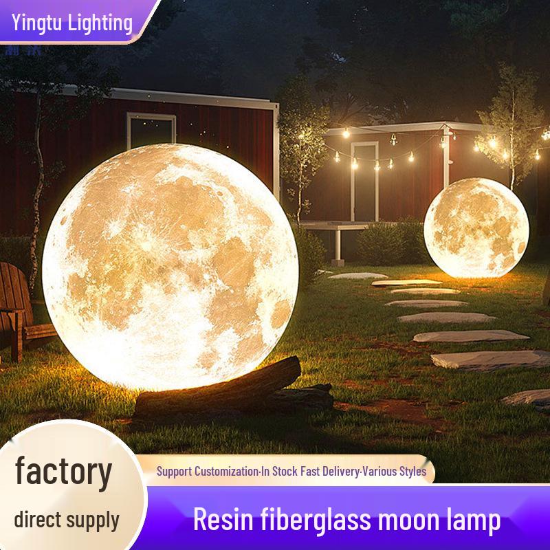 Moonlight Waterproof Solar Crater Lawn Light for Outdoors