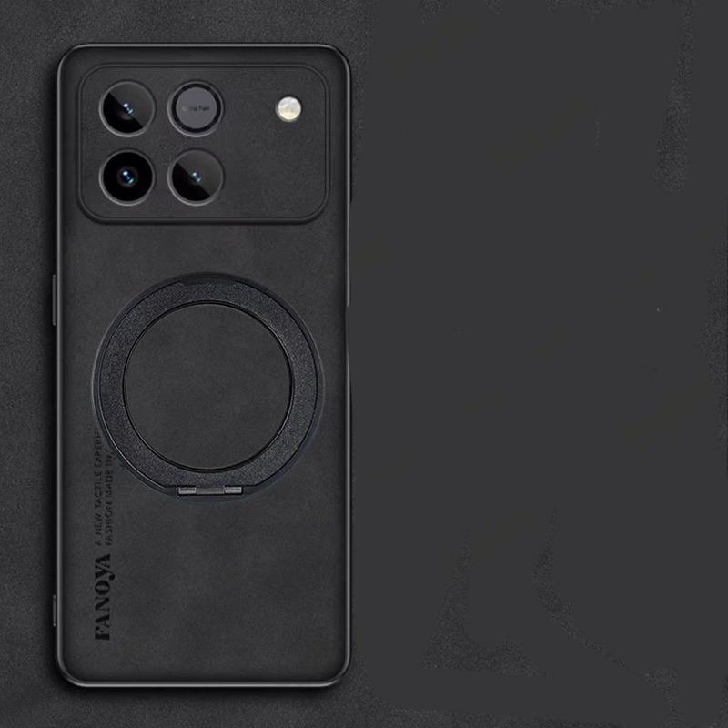 For Honor Win RT Magsafe Magnetic Rotating Bracket Phone Case for Honor Win RT Sheepskin Leather Matte Shockproof Cover Bumper