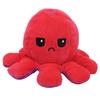 Octopus Plush Doll Reversible Stuffed Double-Sided Flip Animal Multicolor Baby Toys(PurpleRose Red )