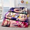 Kpop cartoon Blanket Flannel Blanket for bed, sofa, Camping, Hiking, Picnic Essentials, gift for family Fan gifts
