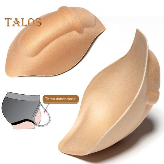 Мужское нижнее белье Push Up Cup Pad Fuller Look Нижнее белье Pouch Bulge Enlarge Губка Pad для плавок Повседневная одежда Спортивные мужские боксеры Bulge Enhancement
