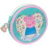 Trousse Ronde - SAFTA - Peppa Pig Pretty Flowers - 18 Pièces - Nettoyage Facile - Enfants 5-14 Ans