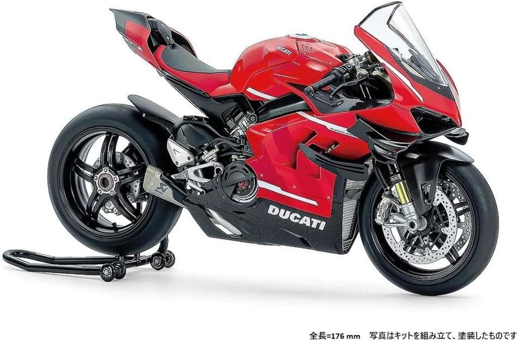 Tamiya 1/12 Motorcycle Series No. 143 Ducati Superleggera V4 with Racing Kit Plastic Model Kit 14143 (Motorcycle)