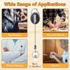 Hiboom Mechanical Carpenter Pencil with Retractable Holder, Deep Hole Construction Pencil with 24 Refills and Built in Sharpener, Heavy Duty