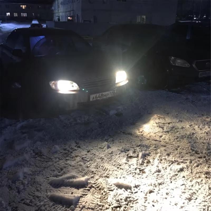 2 шт. 100 Вт Галогенная лампа H4 H1 Лампа для автомобильной фары H7 H8 Противотуманные фары 9005 9006 Автомобильный дневной ходовой свет Супербелый 12 В Светодиодный ДХО