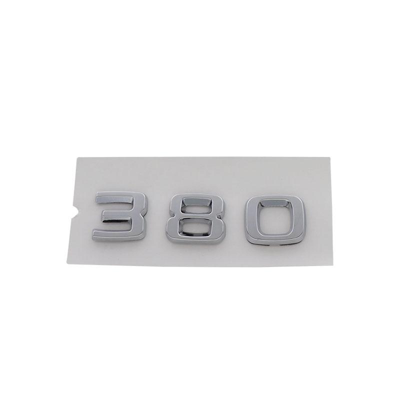 3D Премиум 380 Букв для крыла автомобиля, багажника, заднего капота, наклейка, эмблема, значок