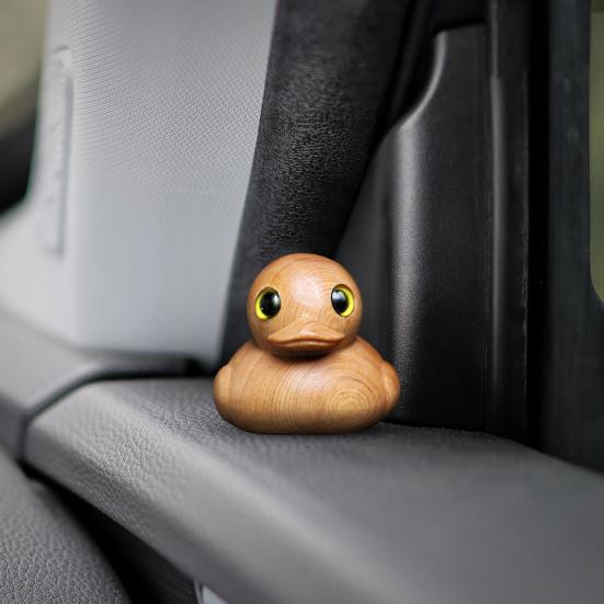 Деревянная фигурка желтой утки, маленькая утка, статуя, скульптура животного, домашний офис, книжная полка, украшение для рабочего стола, орнамент, Рождественский подарок