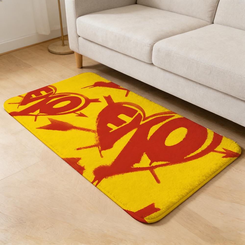 group E-EXO Floor Mat Flannel Door Mat Non-Slip Absorbent Washable Indoor Home Rug