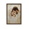 Poster Holy Family In Golden Glow Poster Holy Family In Golden Glow, 50X70 Cm, Gold Aluminum Frame, 230 Gsm Matte Paper