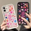 Heart Print Pattern Phone Case For iPhone Air 17 16e 16 15 Pro Max 16 14 Plus 13 12 11 Pro Max 7 8 Shockproof Soft TPU Silicone Cover