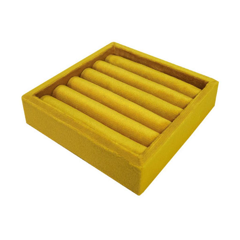 Velvets Jewelry Organizer Tray Elegant Ring and Earring Display Stand Drawer Small Accessories Storage Container