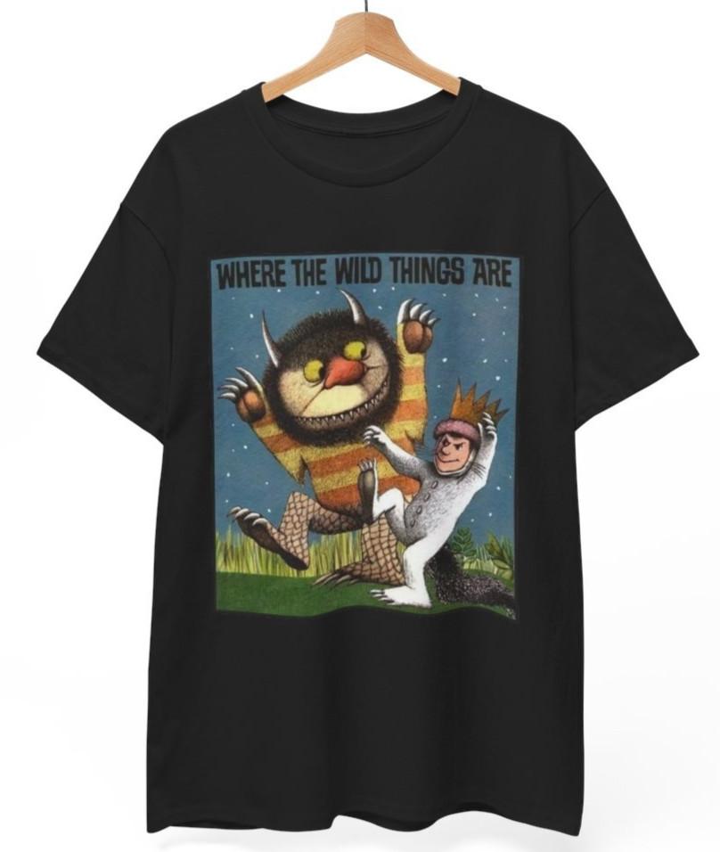 Unisex shirt Cotton Oversize Large Size Where The Wild Things Are T-Shirt Max Classic Book Childrens Story Unisex Tee