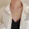 Light Luxury Butterfly Heart Zircon Pendant Necklace Stainless Steel Trendy Geometric Choker Jewelry Party Gifts For Women Girls