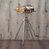 Industrial Tripod Floor Lamp  Chrome Spotlight Movie Studio Light Retro Adjustable Lamp
