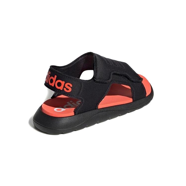 adidas Комфортная сандалия C Скользкая Устойчивая к истиранию Детские сандалии Черный Красный Дети Возраст 3 7 Лет EG2232