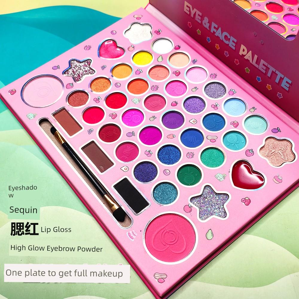 41 Color Stage Makeup Eye Shadow Plate Shiny Crystal Shimmer Matte Performance Multifunctional 61 Makeup Artist Cos Eye Shadow Plate