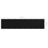 Balcony Privacy Screen Black 90 x 400 cm Oxford Fabric