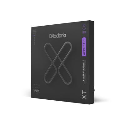 Струны для акустической бас-гитары XT Coated Strings Phosphor Bronze Custom Light GS Mini XTB3790 D'Addario .037-.090 []